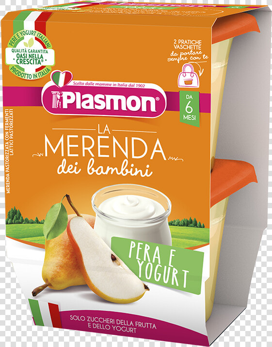 Pear And Yogurt Snack   Yogurt E Biscotto Plasmon  HD Png DownloadTransparent PNG