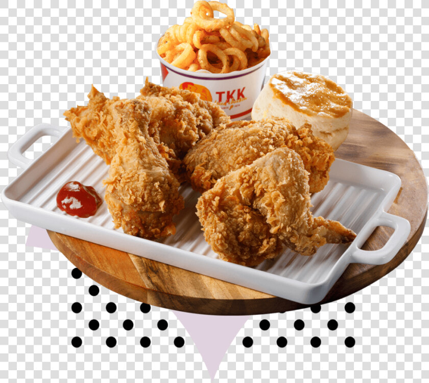 4 Pieces Chicken Large   Crispy Fried Chicken  HD Png DownloadTransparent PNG