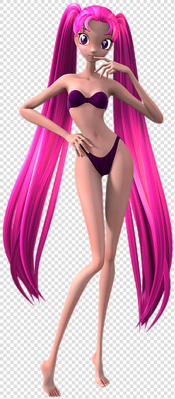 Toon  Manga  Hair  Girl  Doll  Eyes  Pretty  Beautiful   Girl  HD Png DownloadTransparent PNG