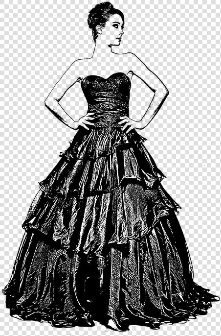 Woman  Ball Gown  Fashion  Dress  Gown  Female  Elegant   Gown  HD Png DownloadTransparent PNG