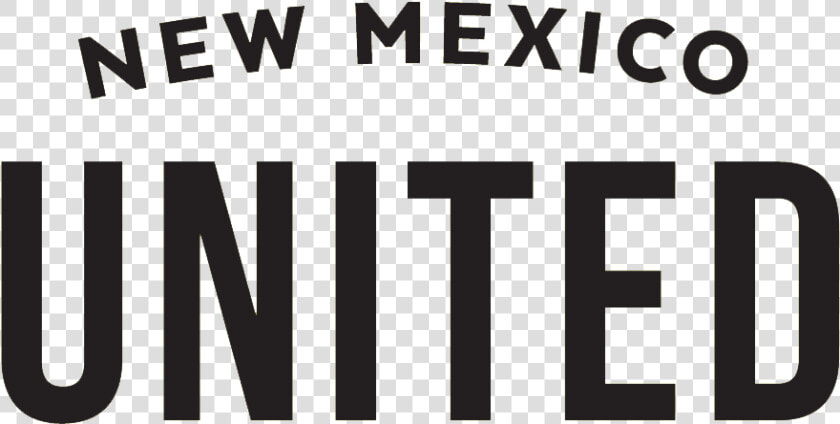 New Mexico United Wordmark   Black and white  HD Png DownloadTransparent PNG