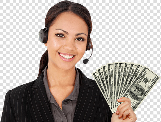 Business Woman And Mony Png  Transparent PngTransparent PNG