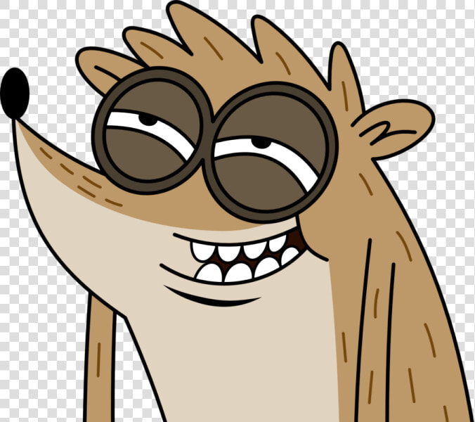 Rigby Laughing   Rigby Regular Show Sticker  HD Png DownloadTransparent PNG