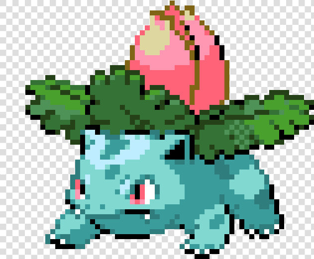 Ivysaur Pokemon Pixel Art  HD Png DownloadTransparent PNG