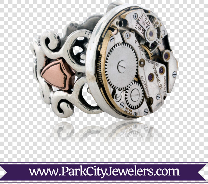 Steampunk Custom Ring   Double Diamond Hoop Huggie Earrings  HD Png DownloadTransparent PNG