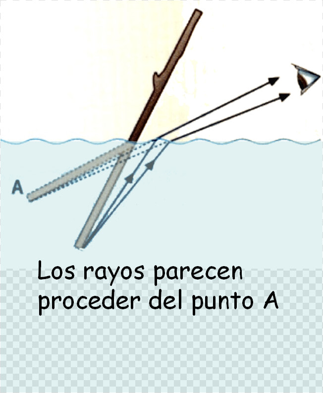 Palo En El Agua Refraccion  HD Png DownloadTransparent PNG