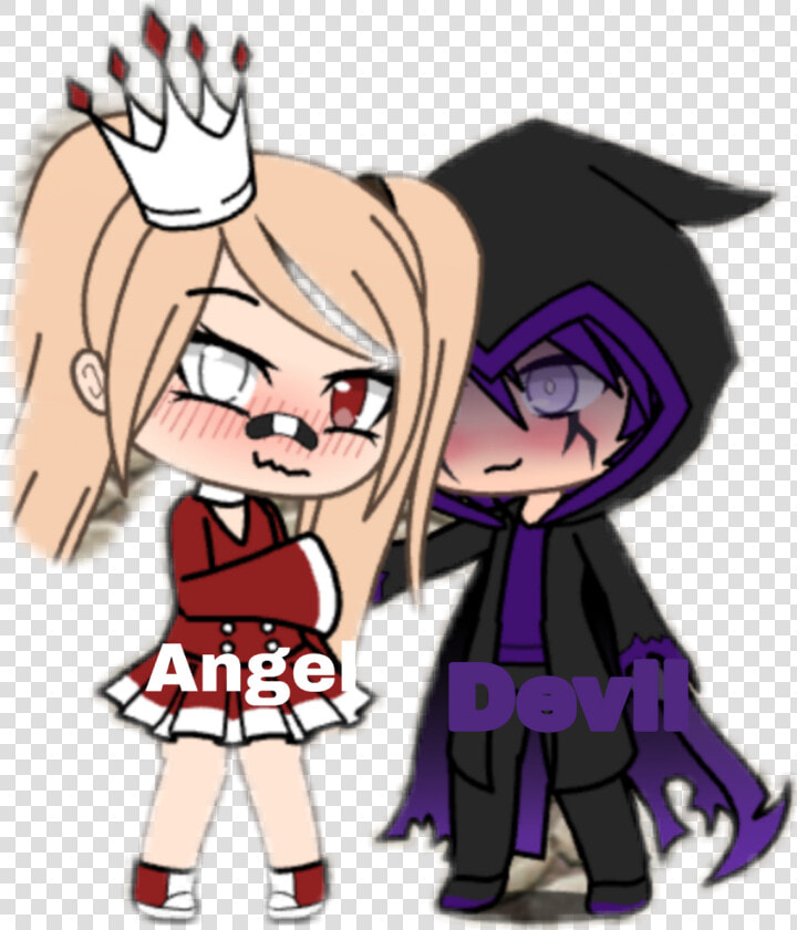 Transparent Angel Devil Png   Gacha Life Devil And Angel  Png DownloadTransparent PNG