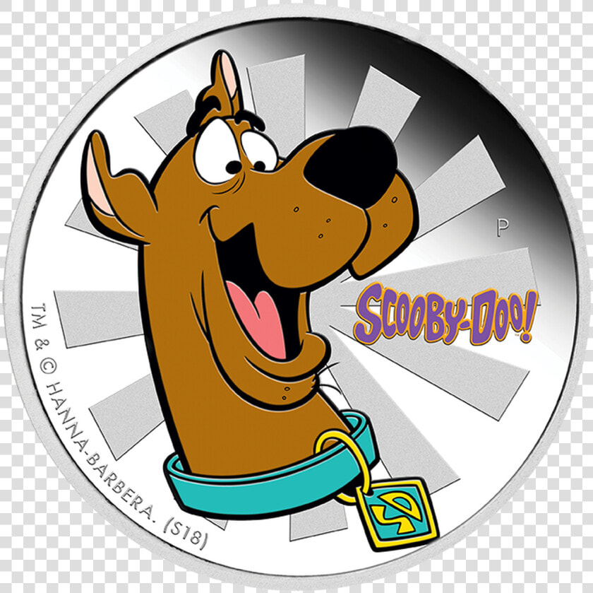 2018 Scooby doo 1oz Silver Proof Coin   Scooby Doo Coin  HD Png DownloadTransparent PNG