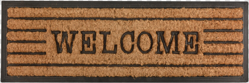 Rubber Doormat coir Welcome   Label  HD Png DownloadTransparent PNG