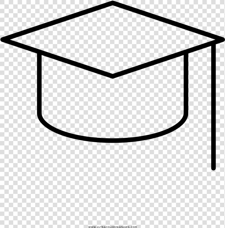 Mortar Board Coloring Page   หมวก รับ ปริญญา ลาย เส้น  HD Png DownloadTransparent PNG