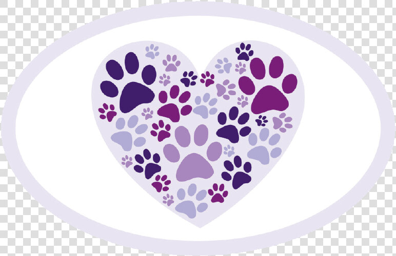 Oval Car Magnet   You Left Pawprints On My Heart Svg  HD Png DownloadTransparent PNG