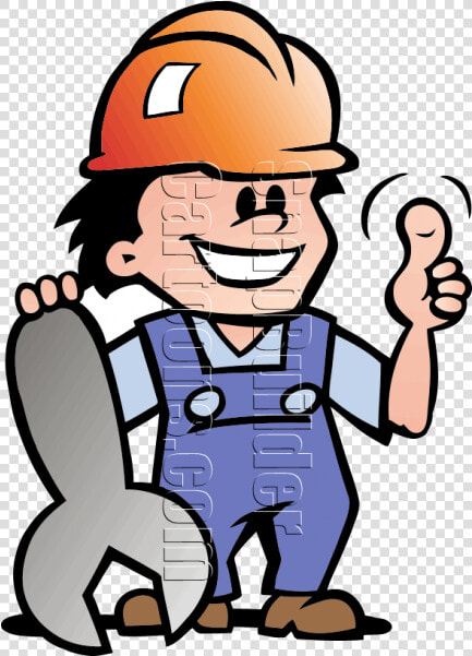 Mechanic Man With Wrench  amp  Hard Hat   Man With Hammer Png  Transparent PngTransparent PNG