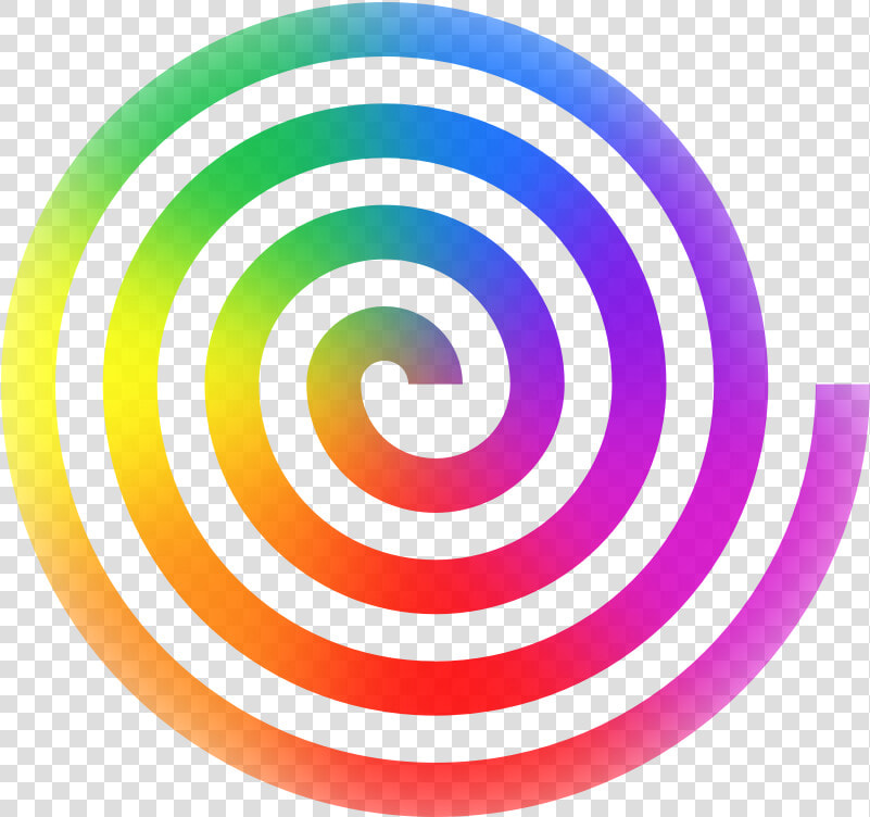 Rainbow Spiral Svg Clip Arts   Rainbow Spiral Clipart  HD Png DownloadTransparent PNG