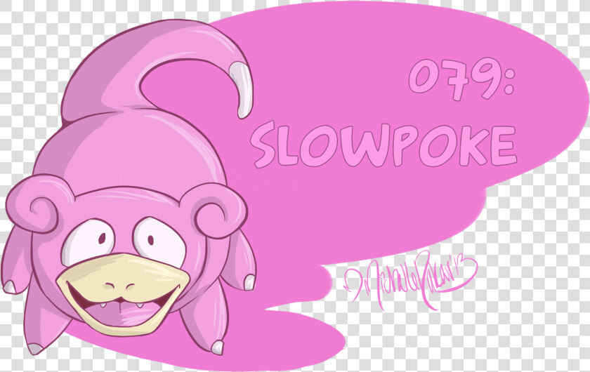 079   Slowpoke   Illustration  HD Png DownloadTransparent PNG