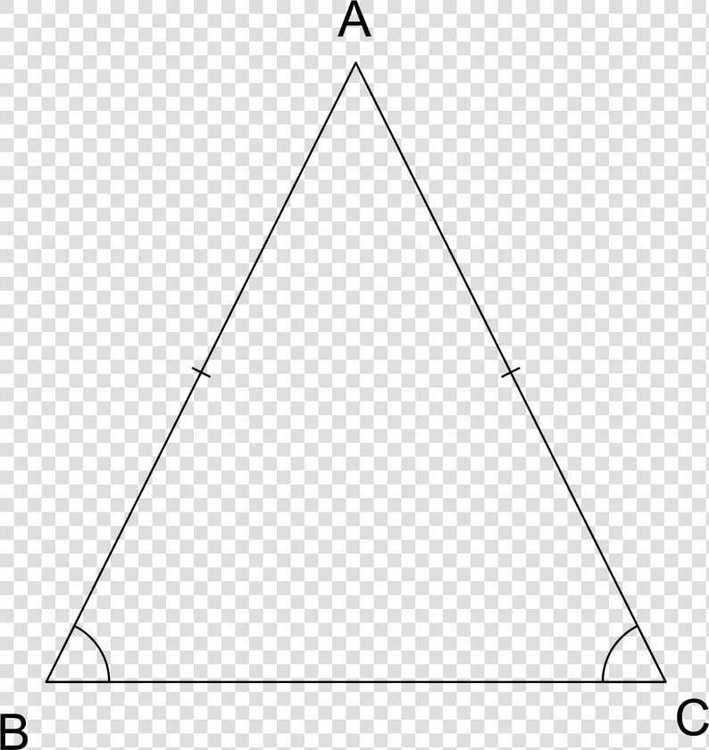 Triangulo Isósceles Teorema   Triangle  HD Png DownloadTransparent PNG