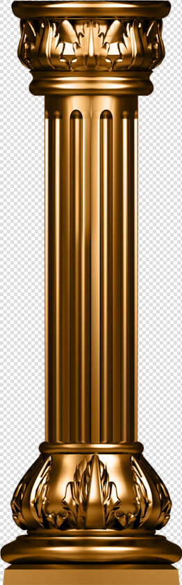 Column Icon Transprent Png Free Download Brass   Gold Pillar Design Png  Transparent PngTransparent PNG