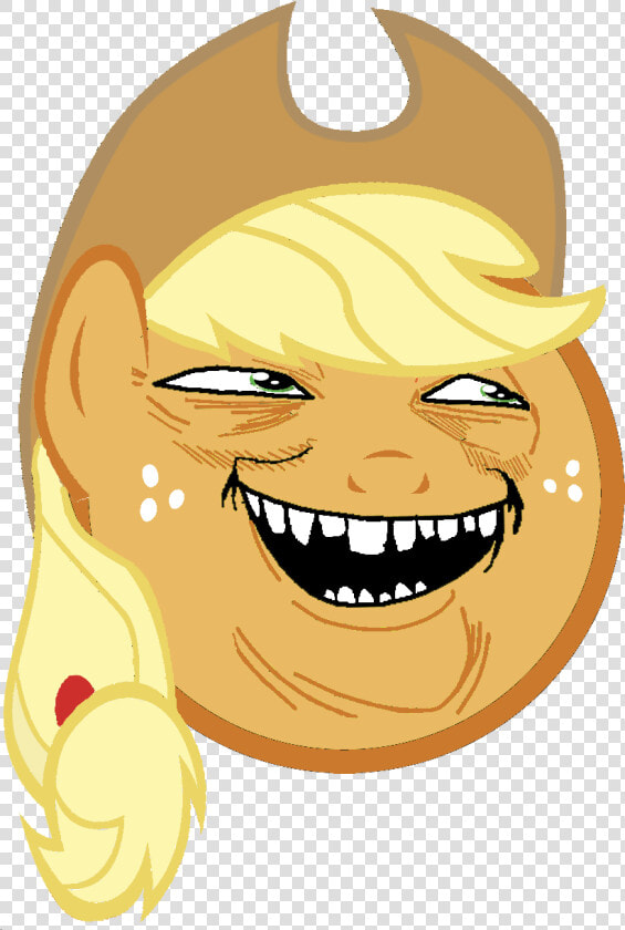 Transparent Rage Comic Faces Png   Applejack Funny Face  Png DownloadTransparent PNG