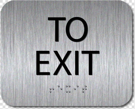 Brushed Stainless To Exit Sign   Almacenes Exito  HD Png DownloadTransparent PNG