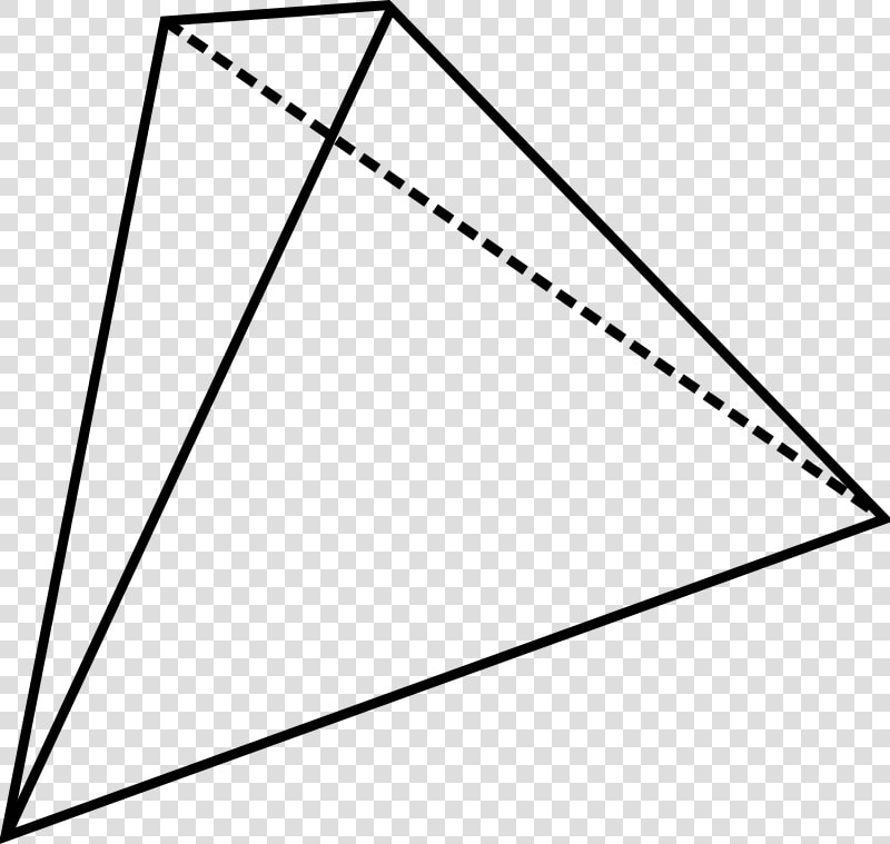 Free Vector Tetrahedron   Tetrahedron Clip Art  HD Png DownloadTransparent PNG