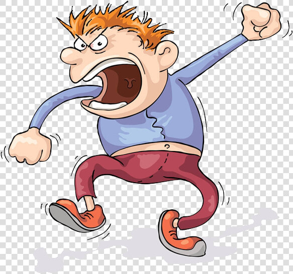 Screaming Anger Cartoon Clip Art   Mad And Angry Synonyms  HD Png DownloadTransparent PNG