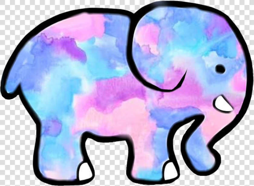 Free Black And White Elephant Clip Art   Cute Ivory Ella Stickers  HD Png DownloadTransparent PNG