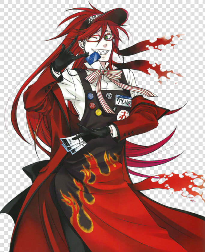 Black Butler Grell  Black Butler Kuroshitsuji  Yes   Black Butler Yana Official Art  HD Png DownloadTransparent PNG