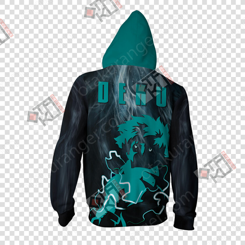 Boku No Hero Academia Izuku Midoriya Zip Up Hoodie  HD Png DownloadTransparent PNG