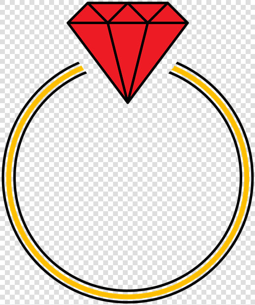 Ring  Diamond  Red  Yellow  Transparent Background   Basilica Of The Sacred Heart Of Jesus  Pondicherry  HD Png DownloadTransparent PNG