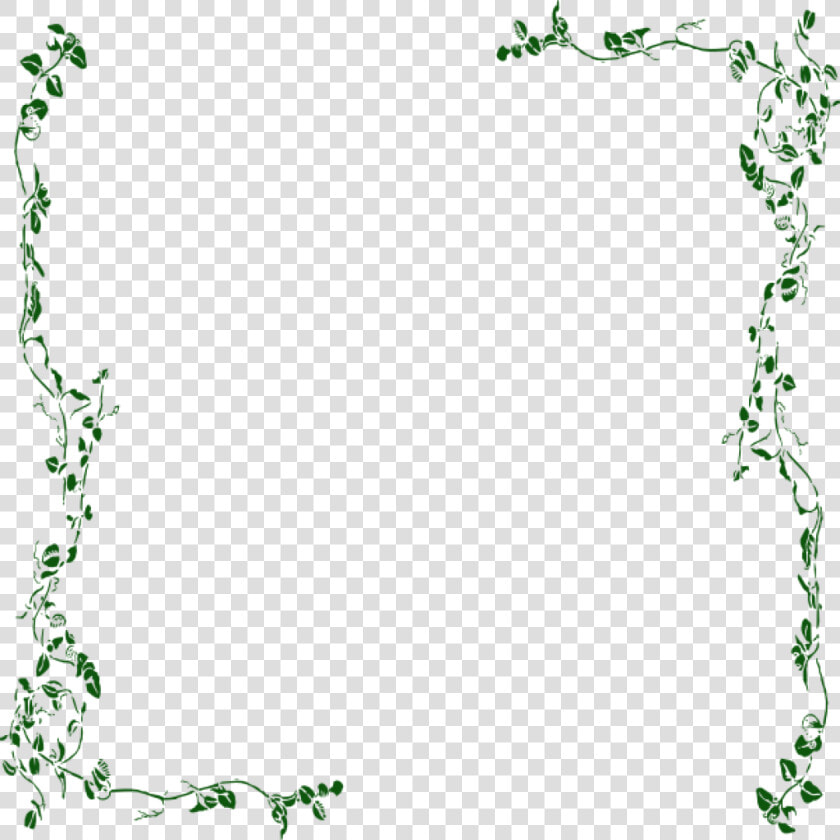 Vine Border Clipart Ivy Vine Clip Art Vine Border Green   Vine Border Clipart  HD Png DownloadTransparent PNG