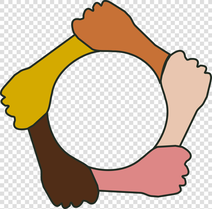 Hand In Hand Clipart Hand Black And White Open Hands   Equality Clipart  HD Png DownloadTransparent PNG