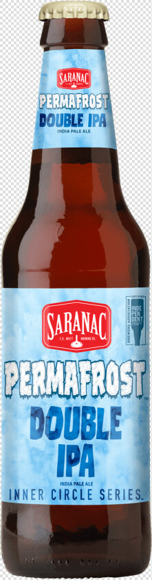 Saranac Permafrost Ipa Bottle   Glass Bottle  HD Png DownloadTransparent PNG