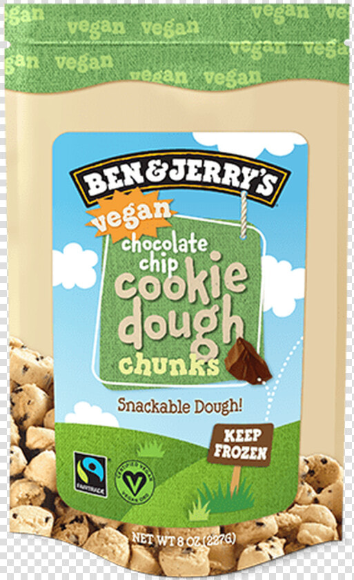 Ben  amp  Jerry S  Vegan Chocolate Chip Cookie Dough Chunks    Ben And Jerry  39 s Edible Cookie Dough  HD Png DownloadTransparent PNG