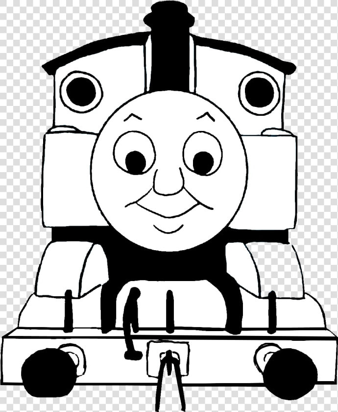 Thomas The Train Black And White Transparent Png   Cute Thomas The Train  Png DownloadTransparent PNG