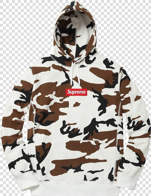 Supreme Box Logo Hooded Sweatshirt   White Camo Supreme Hoodie  HD Png DownloadTransparent PNG