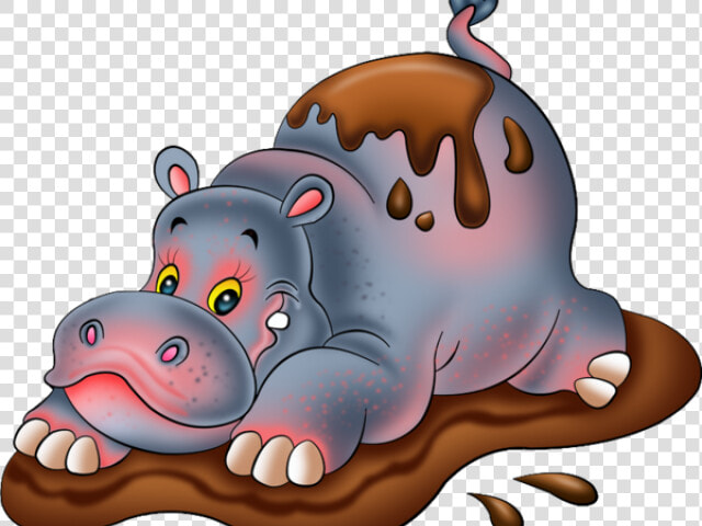 Hippo Mud Clipart   Hippo In Mud Clipart  HD Png DownloadTransparent PNG