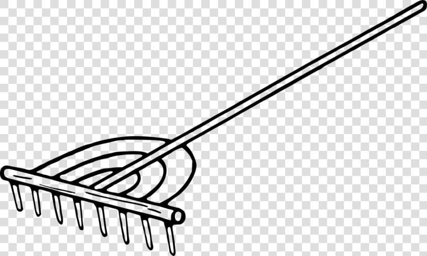 Rake   Rake Clip Art Black And White  HD Png DownloadTransparent PNG