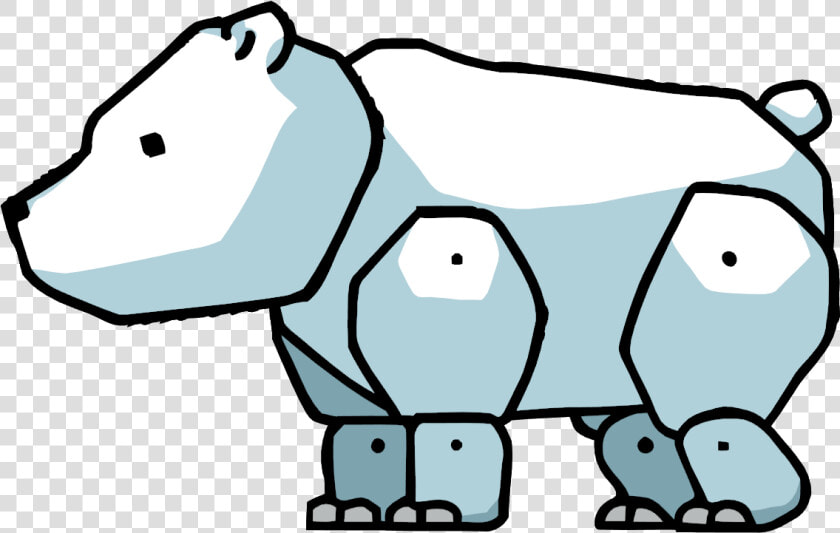 Cartoon Polar Bear Png   Scribblenauts Polar Bear  Transparent PngTransparent PNG