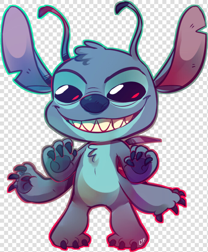 Gambar Kartun Stitch Seram  HD Png DownloadTransparent PNG