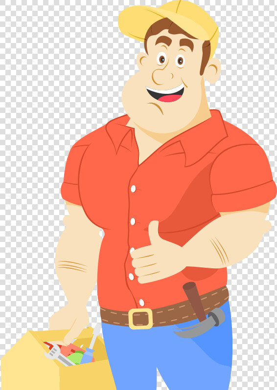 Handyman Services   Contractor Building Home Cartoon  HD Png DownloadTransparent PNG