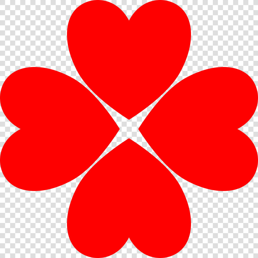 Four heart Clover Clip Arts   Example Of Convergence In Ict  HD Png DownloadTransparent PNG