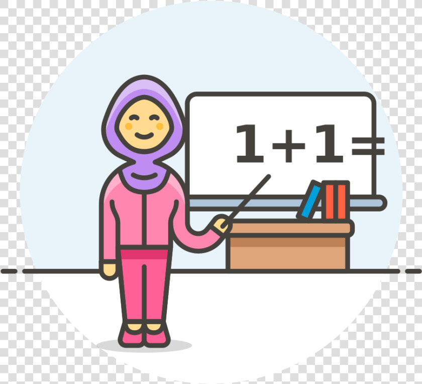 Teacher Maths Female Icon   Cartoon Pics Of Male Teacher  HD Png DownloadTransparent PNG