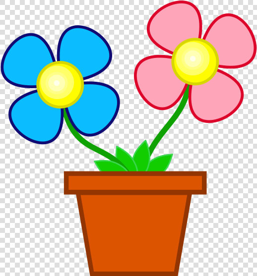 Clip Art Flower Pots Clip Art   Flower Pot Clipart  HD Png DownloadTransparent PNG