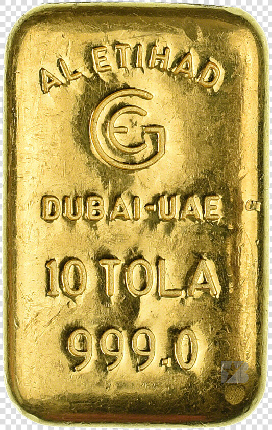 Al etihad Gold Cast Bar   10 Tola Bar Price In Dubai  HD Png DownloadTransparent PNG