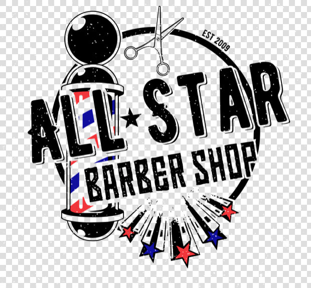 All star Barbershop   Graphic Design  HD Png DownloadTransparent PNG