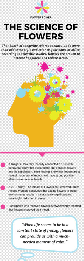 The Science Behind Flowers   Flowers Bring Happiness  HD Png DownloadTransparent PNG