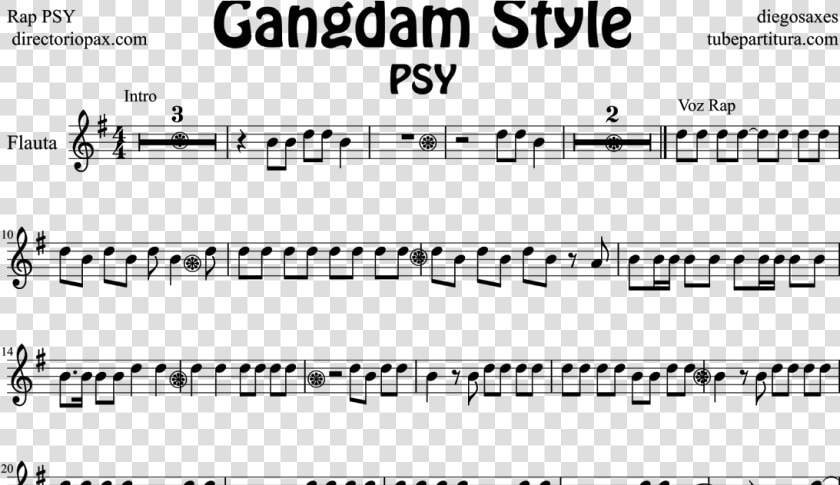 Transparent Gangnam Style Png   Rap Songs Violin Sheet Music  Png DownloadTransparent PNG