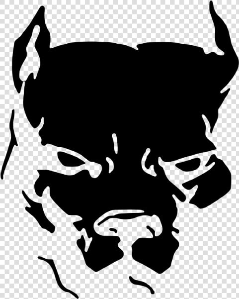 Pitbull Pit Bull Decal T shirt American Car Clipart   American Bully Head Silhouette  HD Png DownloadTransparent PNG