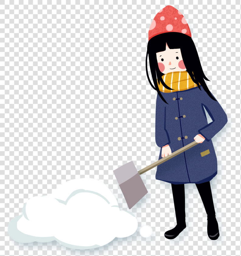 Cartoon Fresh Winter Shovel Snow Png And Psd  Transparent PngTransparent PNG