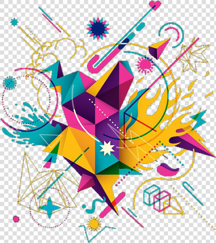  colorful  shapes  geometric  designs   Colorful Geometric Design Png  Transparent PngTransparent PNG