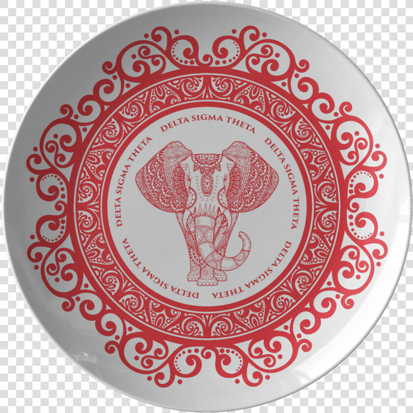 Delta Sigma Theta Plate   Ganpati Mandal Logo Design  HD Png DownloadTransparent PNG